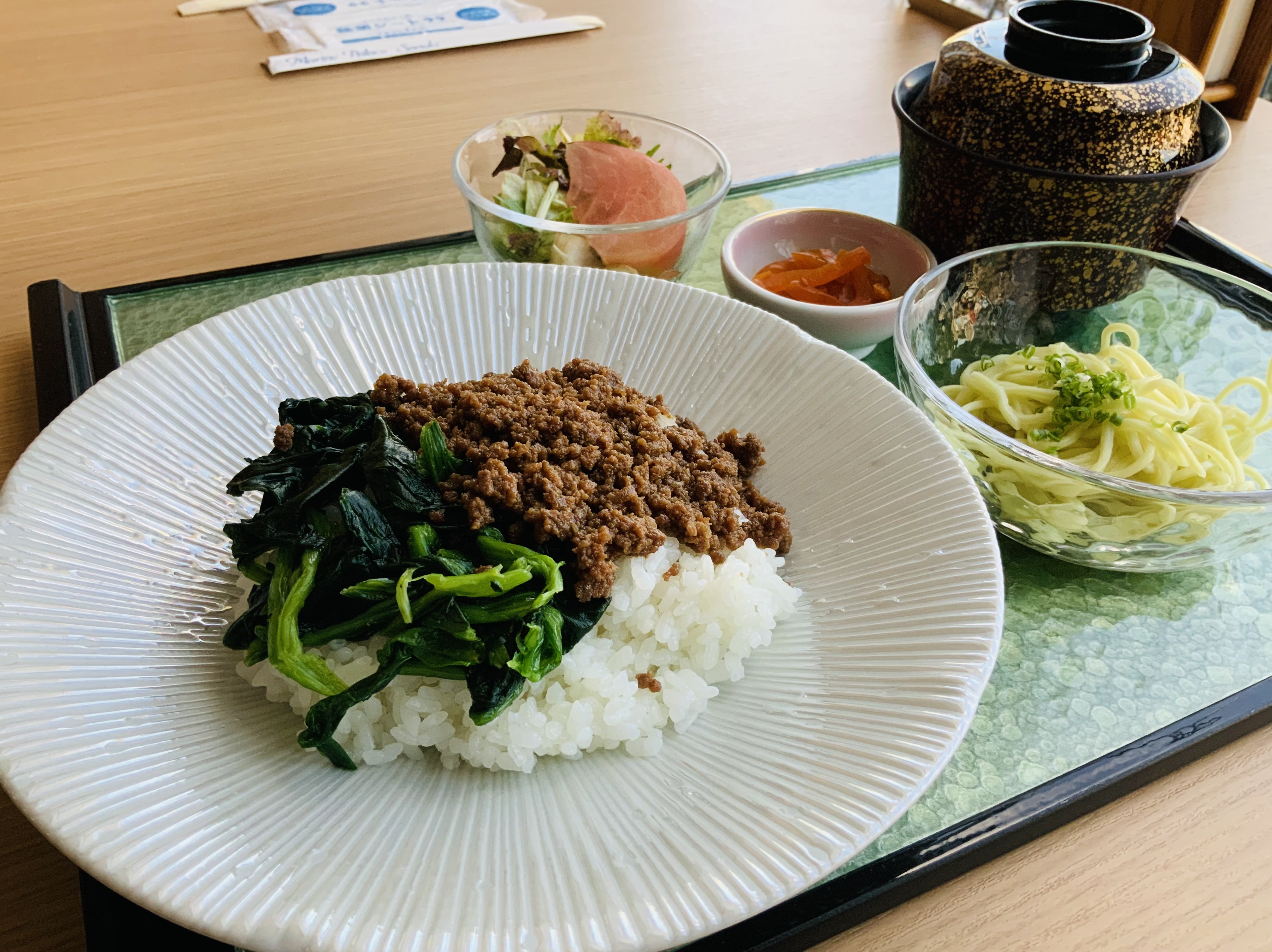 ★NEW★高瀬茶蕎麦＆オリーブ牛そぼろ丼